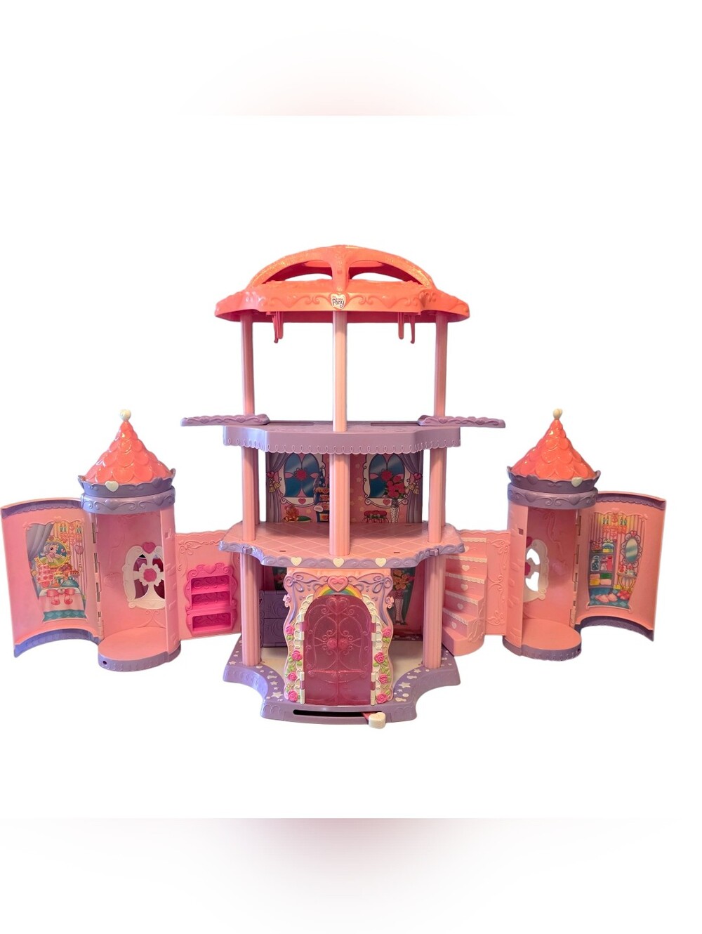 Vintage My Little Pony Crystal Rainbow Castle With 5 Ponies Playset G3 Toys Kids